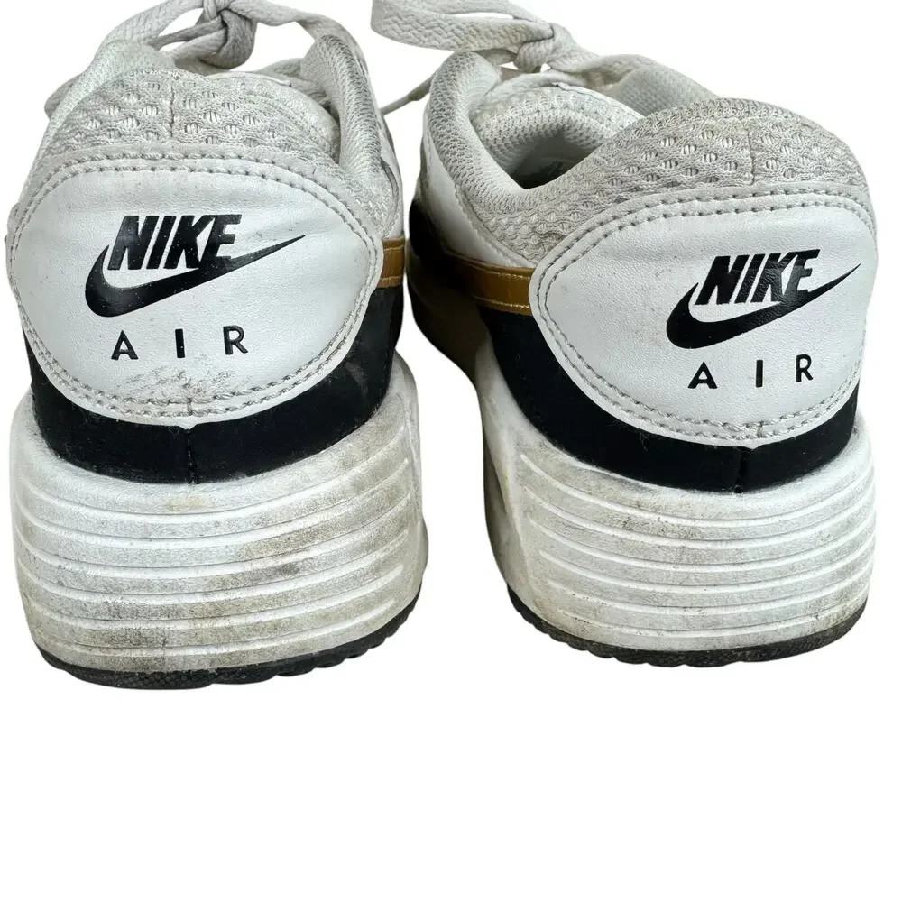 Nike Air‎ Max SE Trainer White Black Gold DV-6842-001 Sneakers 7.5